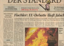 Parteifrei auf der Titelseite im Standard am 24.6.2005