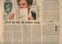 Ausf�hrlicher Bericht im Standard �ber parteifrei am 24.6.2005